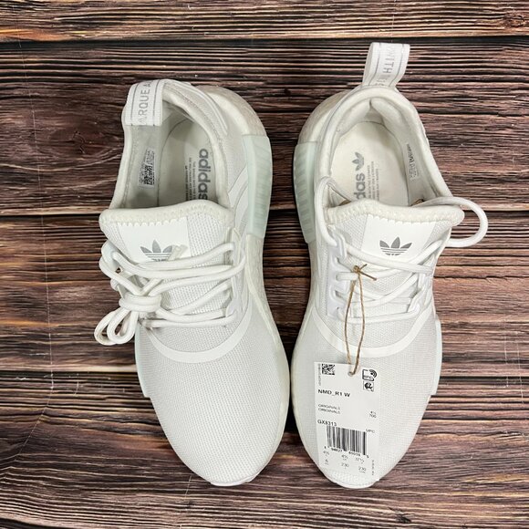 NEW Adidas NMD R1 Primeblue Clout White Athletic Shoes - Picture 8 of 9